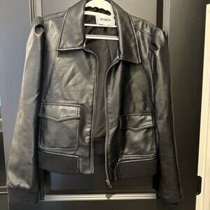 BB Dakota Black Faux  Leather Jacket xl